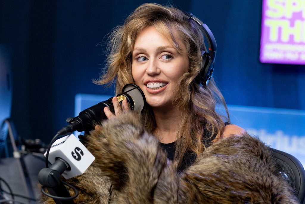 Miley Cyrus Visits The SiriusXM Studios in Los Angeles