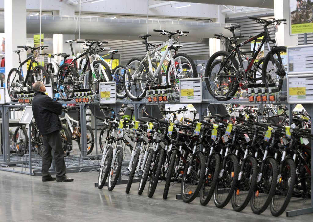 FRANCE-INDUSTRY-BIKES-SPORT-DECATHLON